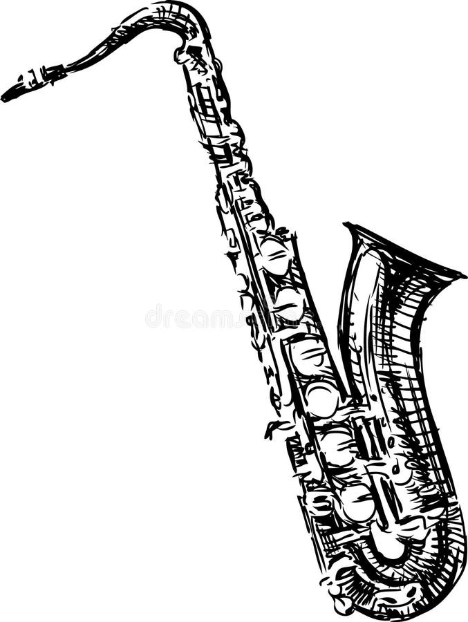 Saxophone απεικόνιση αποθεμάτων Saxophone απεικόνιση αποθεμάτων