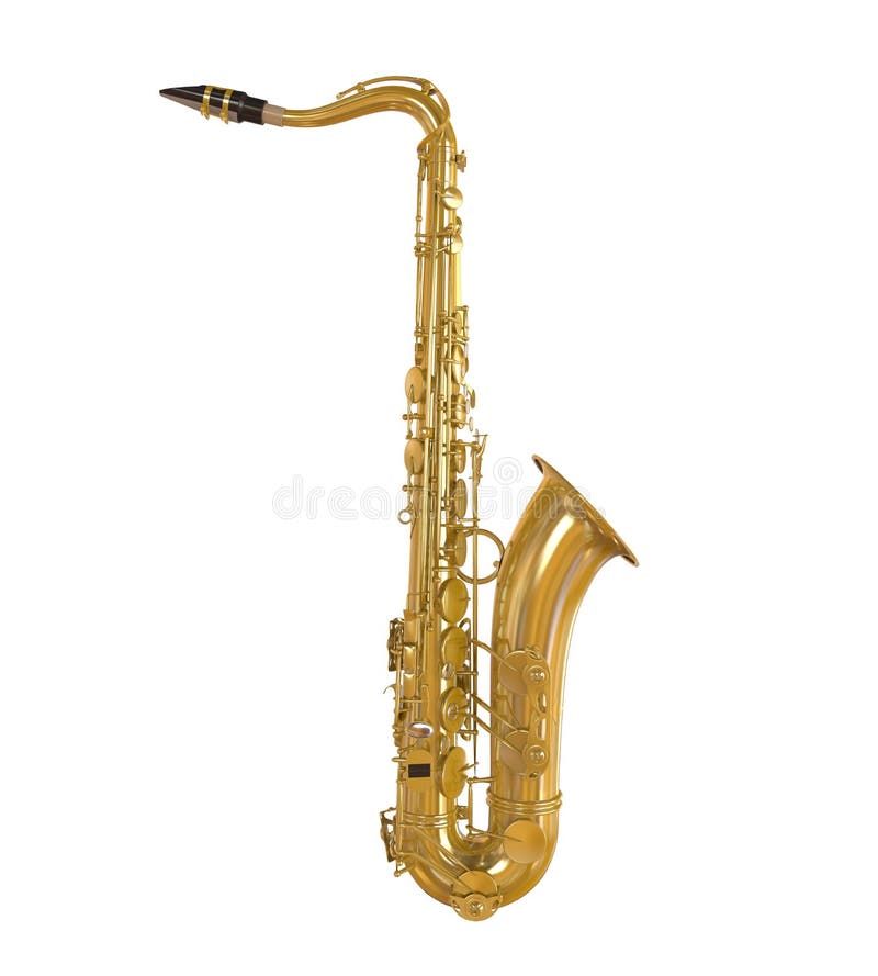 Saxophone Isolated stock illustration. Illustration of musician 33209844