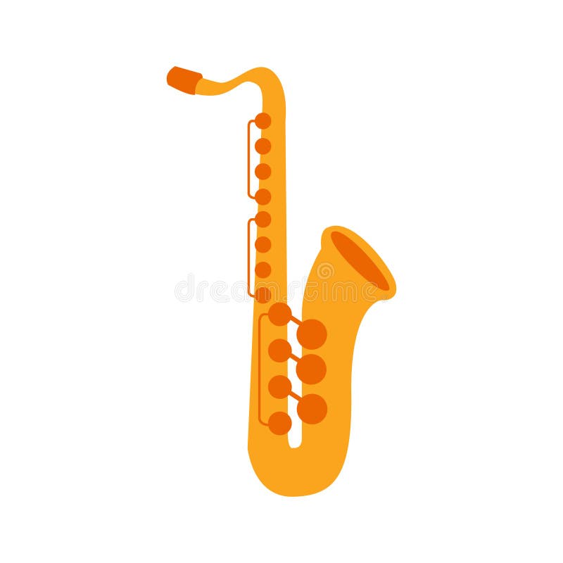 Saxophone, Part of Musical Instruments Set of Realistic Cartoon Vector  Isolated Illustrations Stock Vector - Illustration of traditional,  performance: 87796271