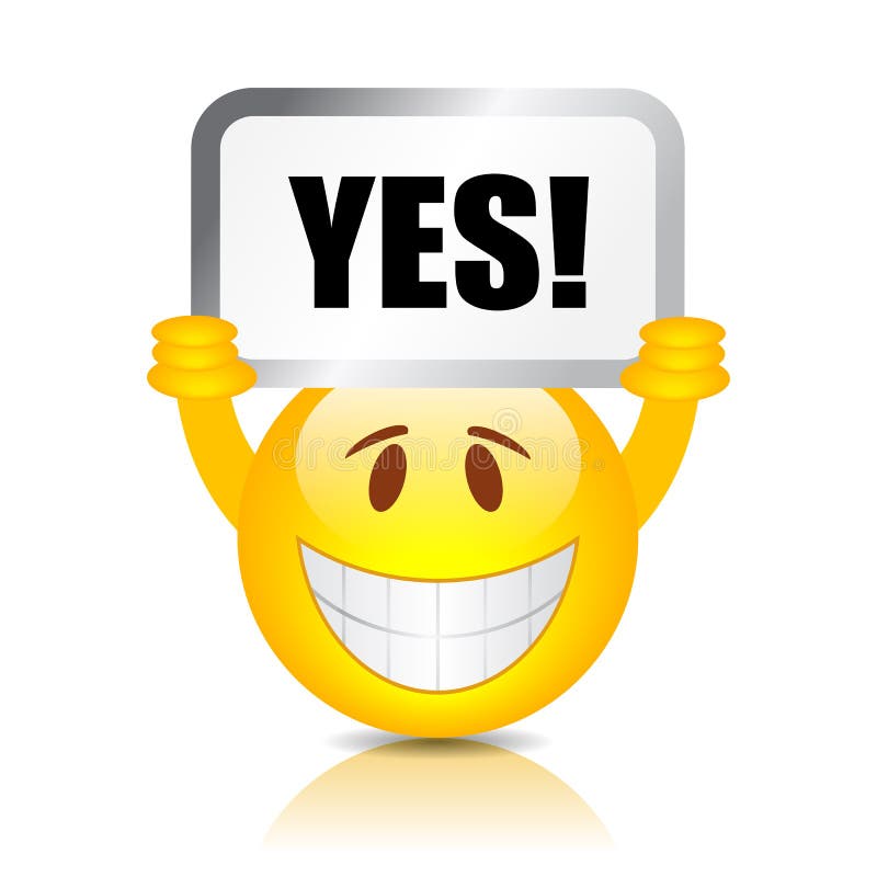 Yes Emoticon Stock Illustrations – 1,718 Yes Emoticon Stock