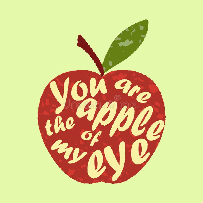 You're The Apple Of My Eye Manga Apple of My Eye stock illustration. Illustration of pupil - 16258060