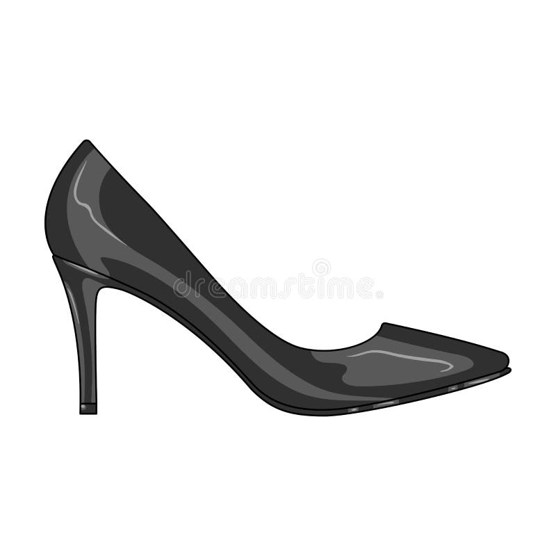 Saída das sapatas highheeled das mulheres negras em um vestido As sapatas diferentes escolhem o ícone no estoque monocromático do ilustração stock Saída das sapatas highheeled das mulheres negras em um vestido As sapatas diferentes escolhem o ícone no estoque monocromático do ilustração stock