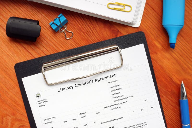 SBA form 155 Standby Creditor`s Agreement