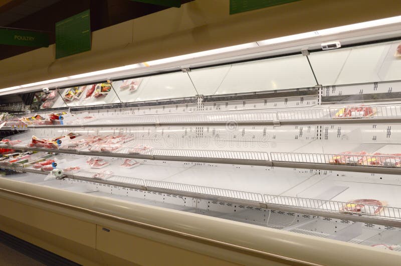 Due to the COVID-19 pandemic, a meat shortage has forced many stores to not be able to stock their shelves to full capacity. Due to the COVID-19 pandemic, a meat shortage has forced many stores to not be able to stock their shelves to full capacity