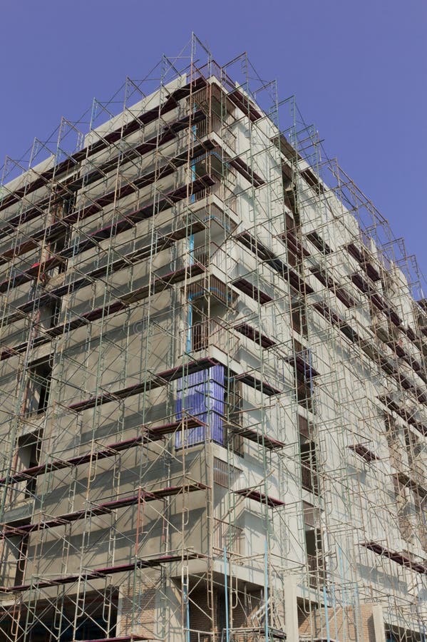 Scaffold for building stock photography