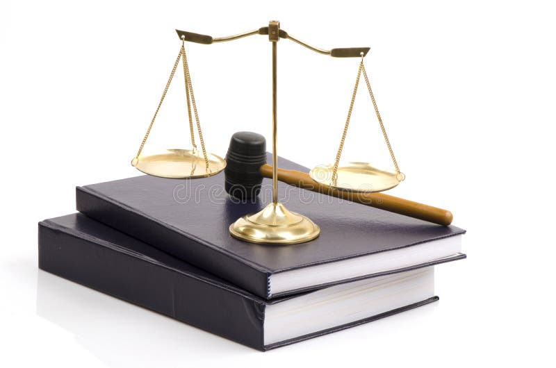 Scala e la legge fotografia stock libera da diritti