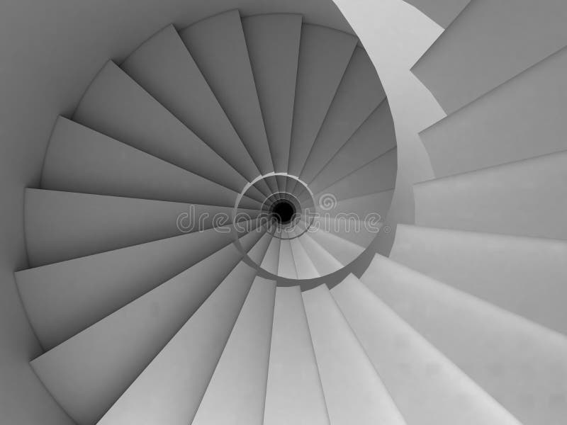 Scala a spirale royalty illustrazione gratis Scala a spirale royalty illustrazione gratis
