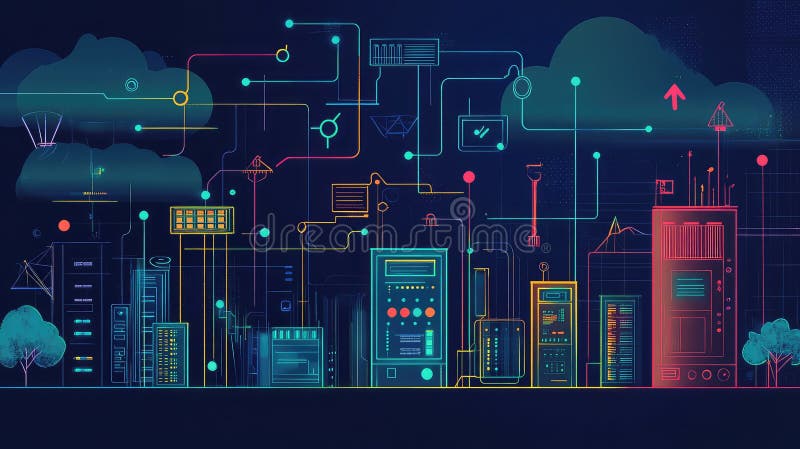 Scalability streaming edge computing module illustration analytics processing, real time, data cloud scalability streaming edge computing module. Cloud data storage illustration security scalability illustrations