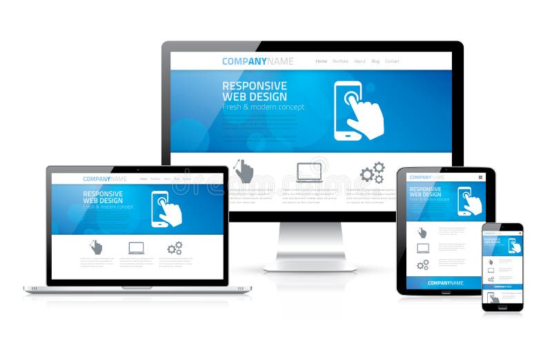 Scalable and flexible modern responsive web design concept vector. Scalable vectors