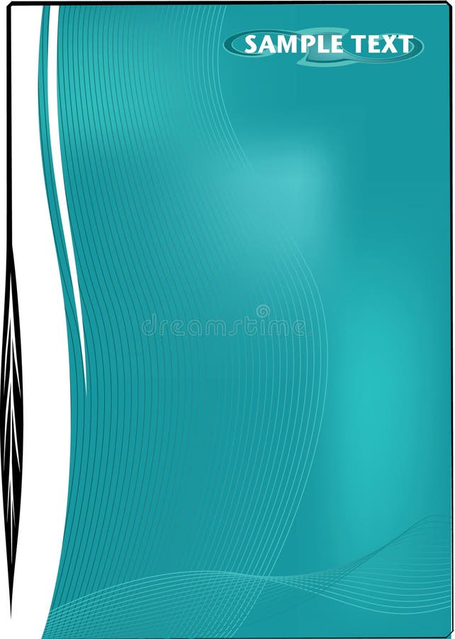 Scalable vector page background with swirly left hand banner. Scalable vectors