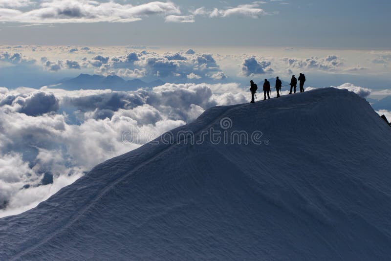 Scalata di montagna fotografie stock Scalata di montagna fotografie stock