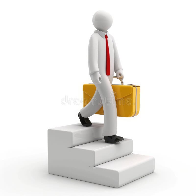 Scalata per aziende con successo e crescita della carriera royalty illustrazione gratis