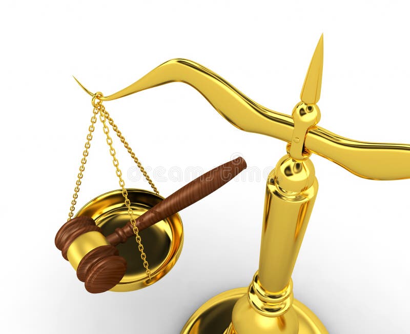 Scale - 3d render stock illustration