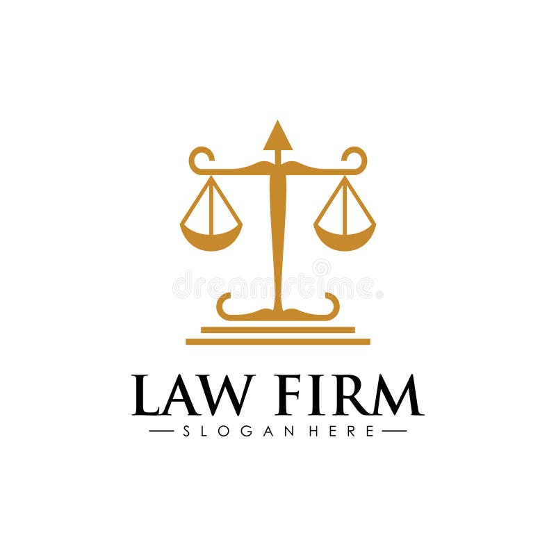 Scale Law Firm Logo Design Vector Stock Vector - Illustration of ...