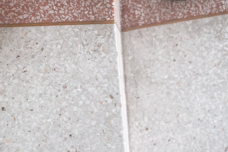 Scale passaggio pedonale di pietra lucidato terrazzo e pavimento, marmo della superficie di colore e del modello e pietra del gra immagine stock Scale passaggio pedonale di pietra lucidato terrazzo e pavimento, marmo della superficie di colore e del modello e pietra del gra immagine stock