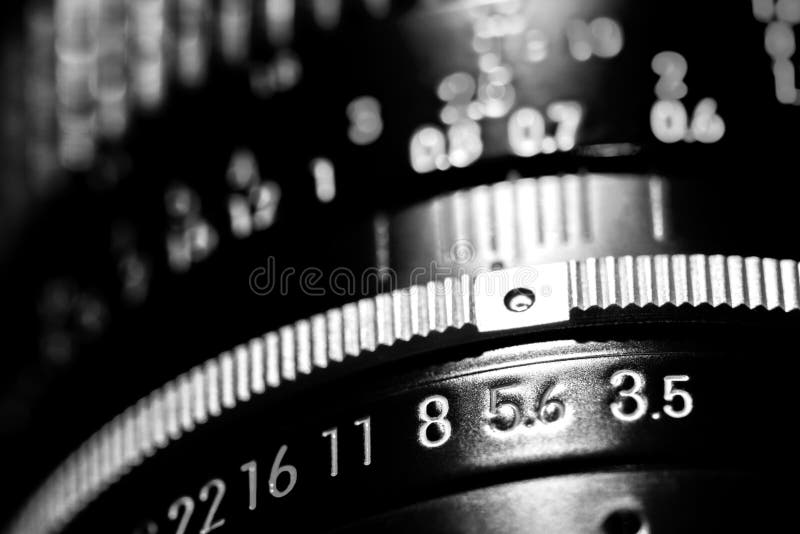 Lens photo scale royalty free stock photography