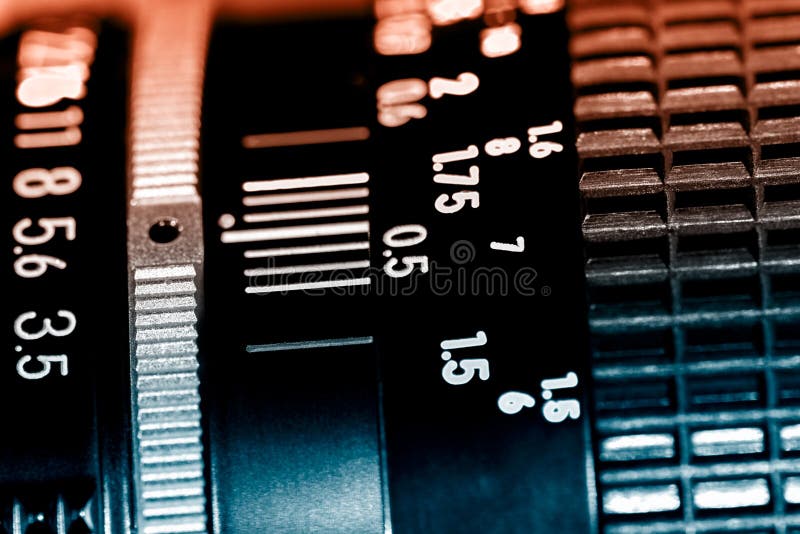 Lens photo scale stock photography