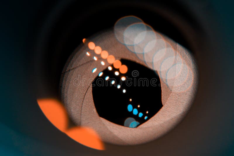 Lens photo scale stock image