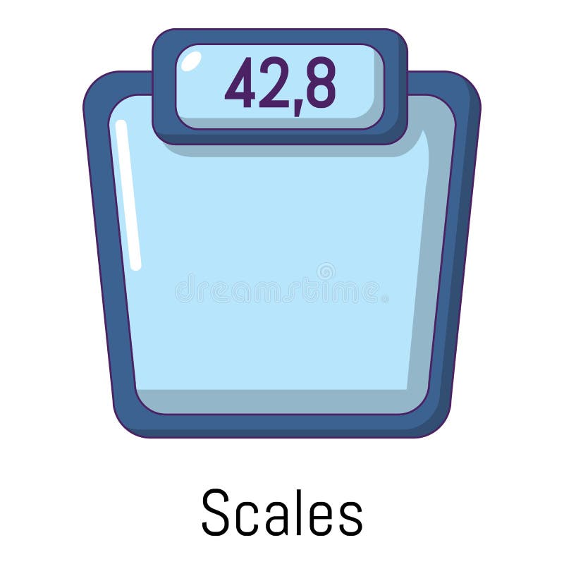 Scales icon, cartoon style stock vector. Illustration of black - 101801341