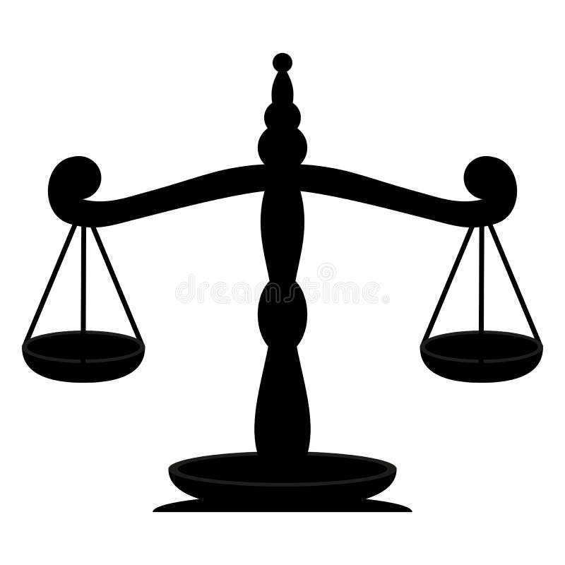Scales of Justice stock vector. Illustration of isolated 48534692