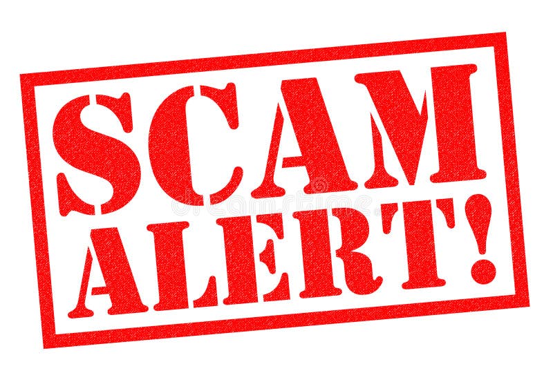 SCAM ALERT! stock illustration. Illustration of breaking - 86702664