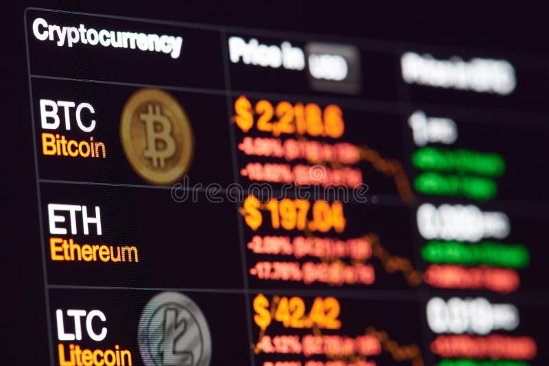 Scambio grafico di Cryptocurrency al dollaro fotografie stock libere da diritti Scambio grafico di Cryptocurrency al dollaro fotografie stock libere da diritti