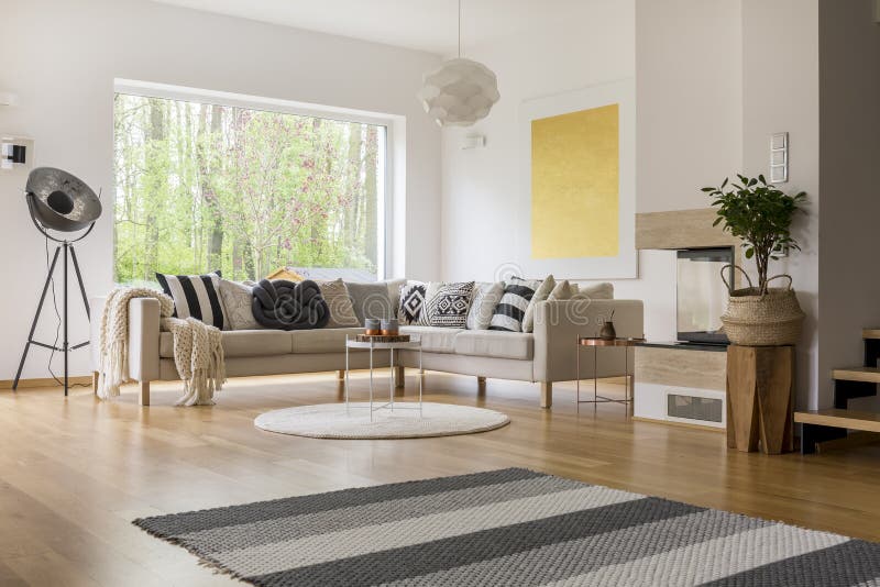 Scandinavian style of room stock photography Scandinavian style of room stock photography