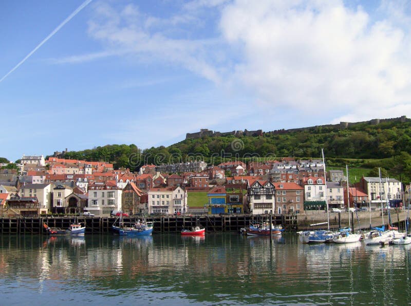 Scarborough harbor and waterfront