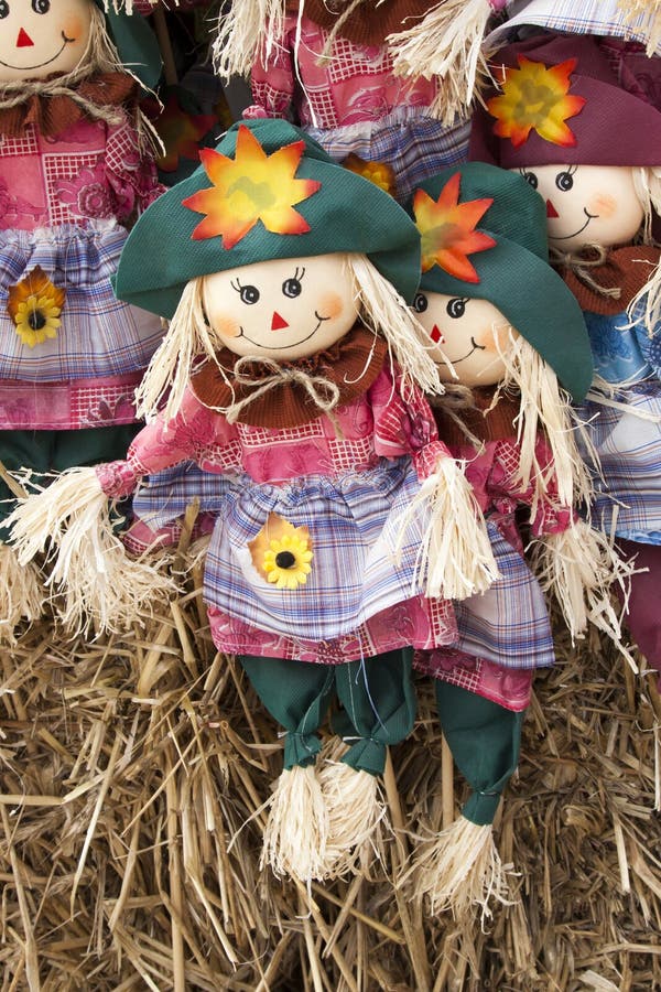 Scarecrow Decorations stock photo. Image of straw, garden 34484724