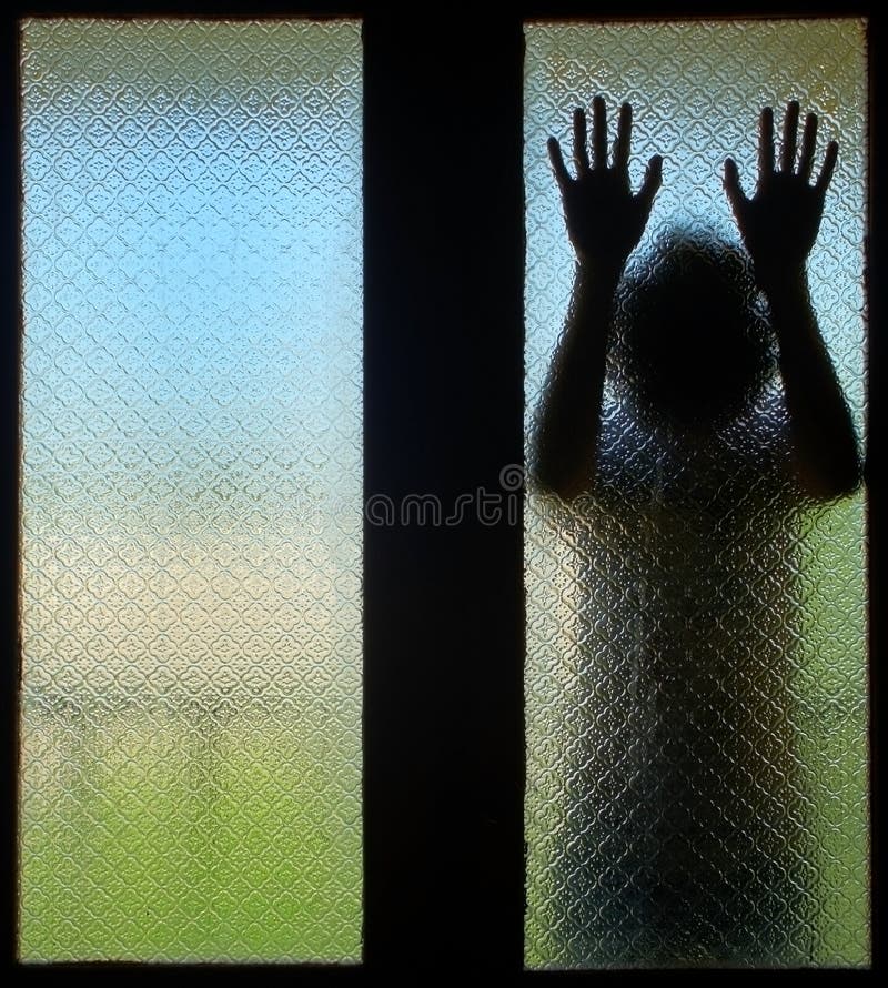 Scared boy who needs help royalty free stock photography