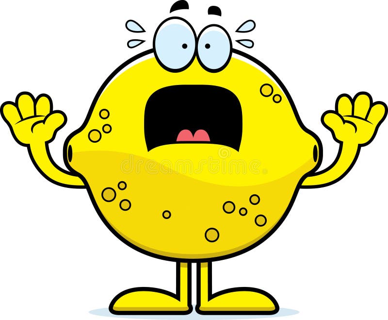 Scared Cartoon Lemon