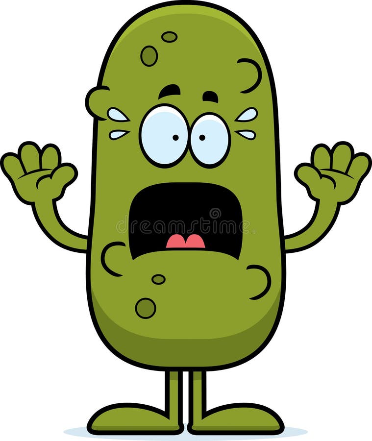 Scared Cartoon Pickle