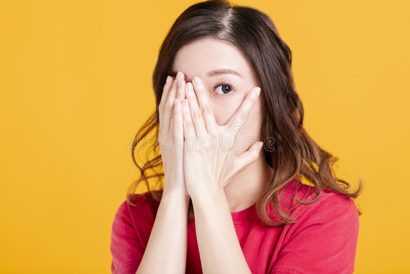 Face Scared Woman Stock Photo 12123496