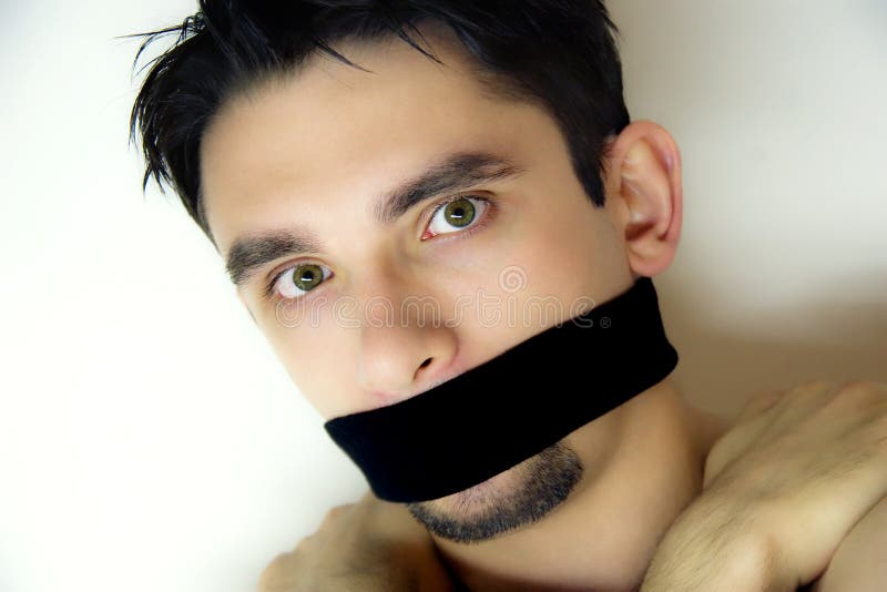 288 Man Bandage Mouth Stock Photos Free & RoyaltyFree Stock Photos