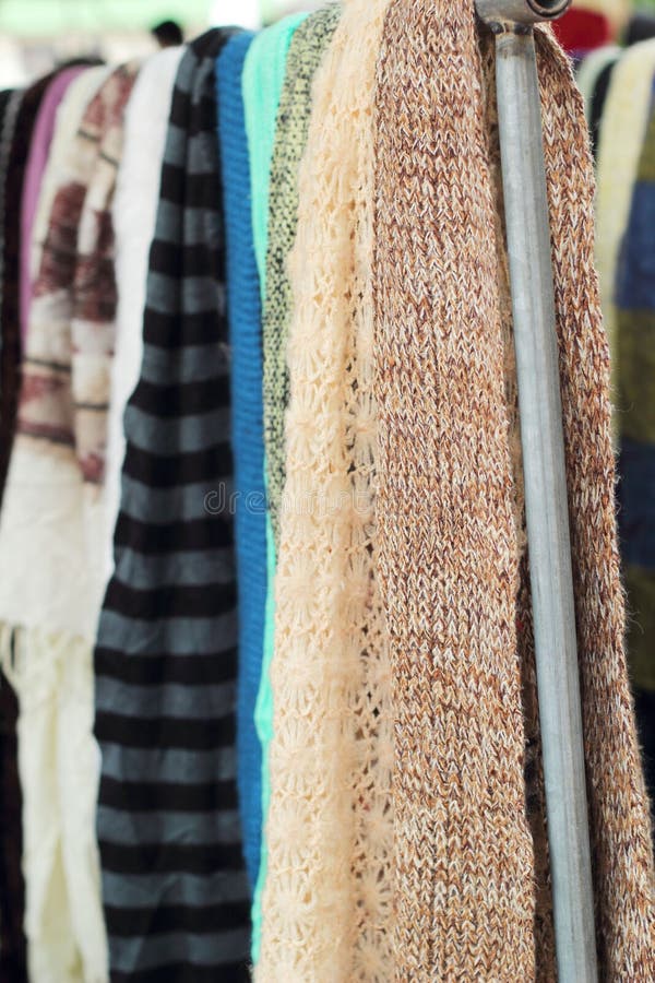 The Scarf Shop at the Market Stock Photo Image of fashion, scarf