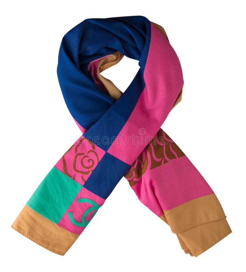 Scarf Summer. Multicolored Scarf Stock Image - Image of elegance ...