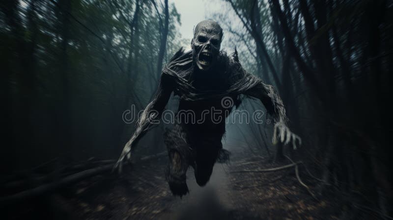 Eerily Realistic Banshee: A National Geographic Photo In Angelcore Style royalty free illustration