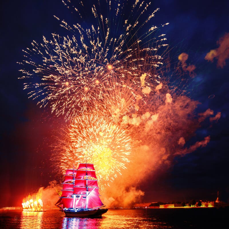 Scarlet sails stock images Scarlet sails stock images