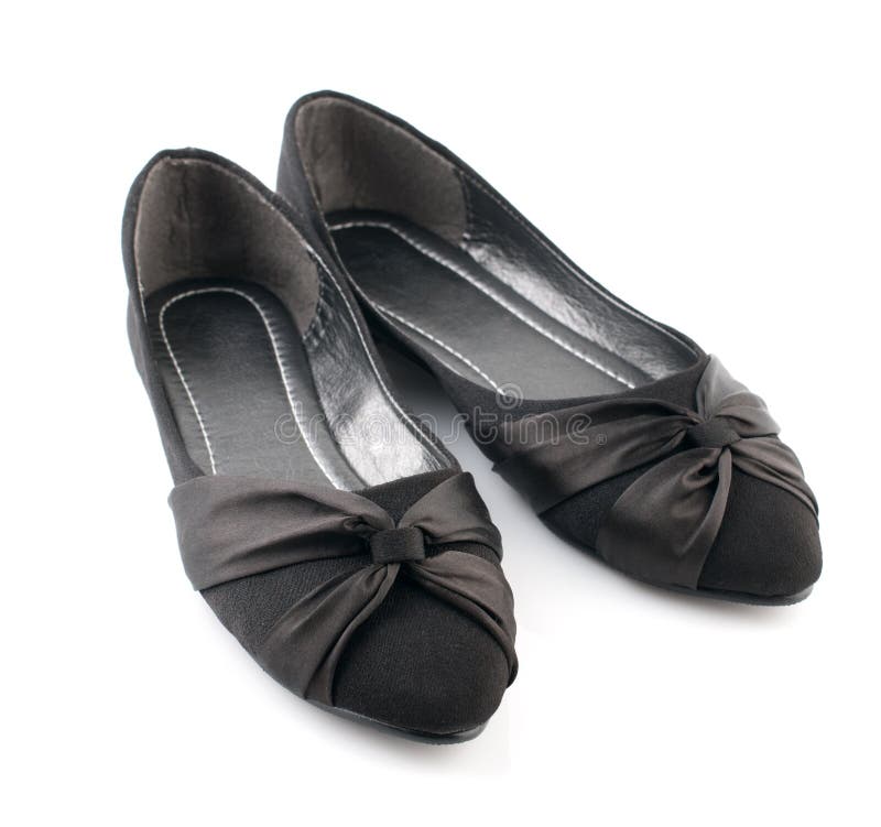 Scarpe casuali nere della donna fotografia stock Scarpe casuali nere della donna fotografia stock