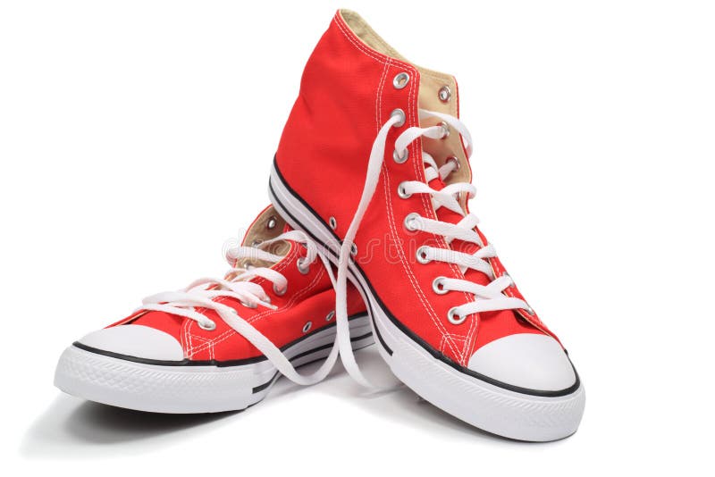 scarpe da tennis rosse