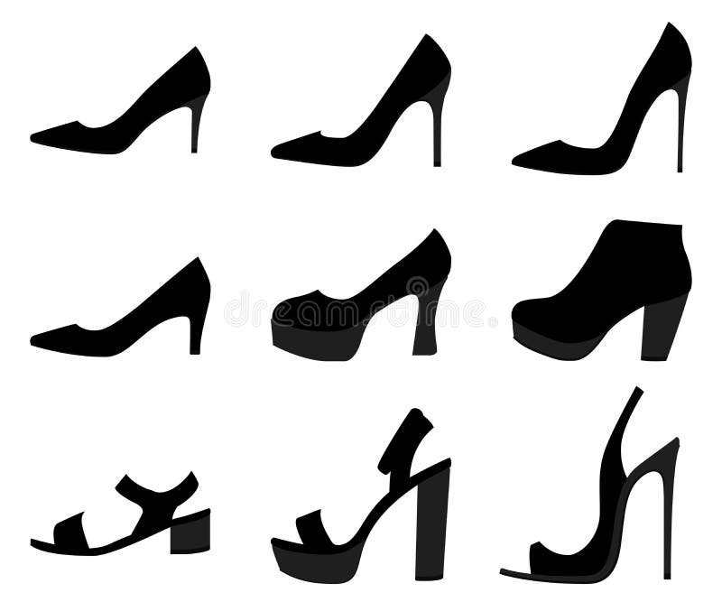 Scarpe per donna dai tacchi alti royalty illustrazione gratis