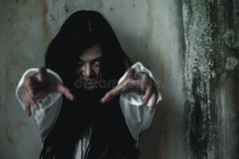 Asian Ghost or Zombie Horror Creepy Scary Have Hair Covering Face and Eye Reach Arm Out Stock Image - Image of demon, eyes: 253698317 Asian Ghost or Zombie Horror Creepy Scary Have Hair Covering Face and Eye Reach Arm Out Stock Image - Image of demon, eyes: 253698317
