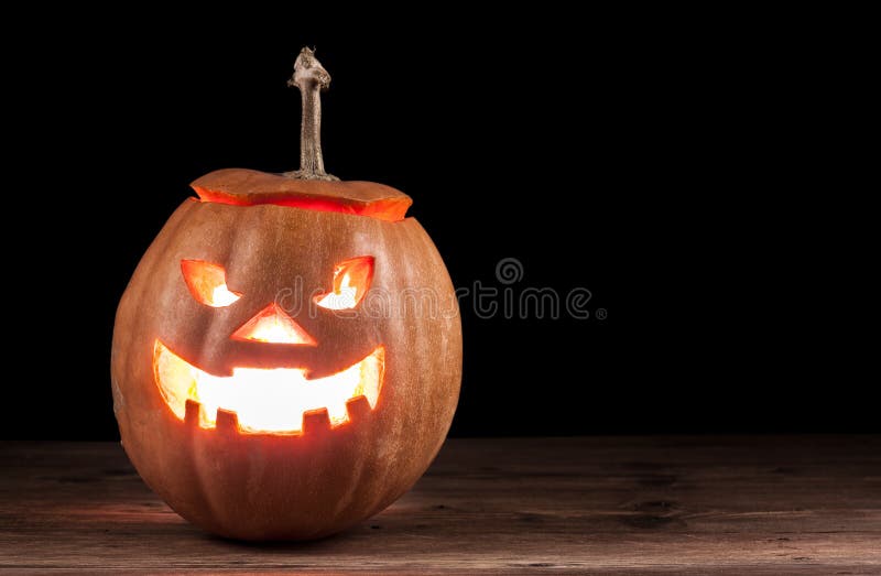 Scary jack-o-lantern