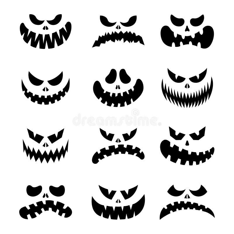 happy pumpkin face clipart yelling