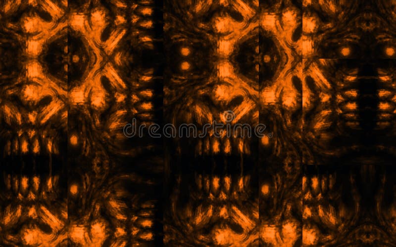 Scary zombie face pattern on black background royalty free illustration Scary zombie face pattern on black background royalty free illustration