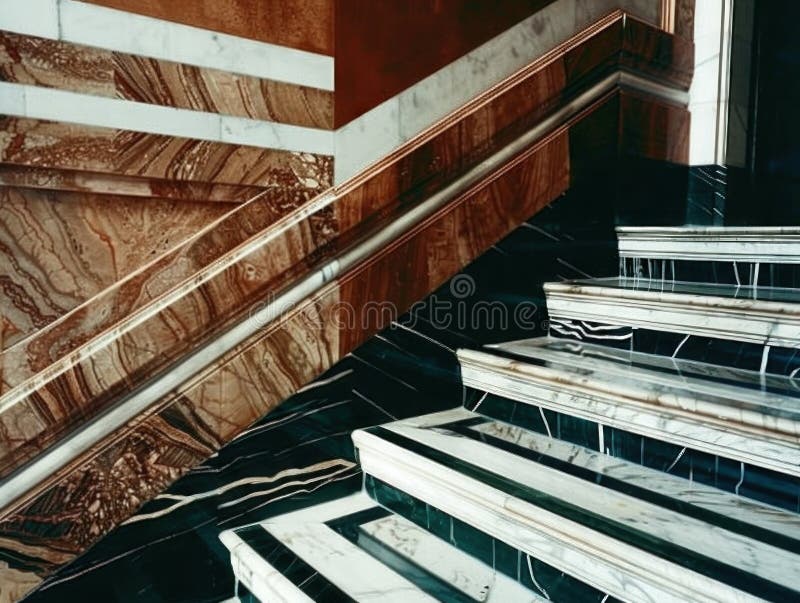 Scară de marmură într-o clădire luxoasă royalty free stock photos
