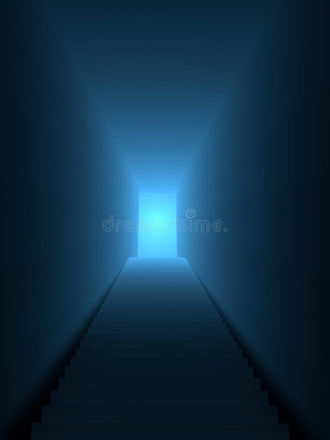 Scară spre lumină royalty free illustration