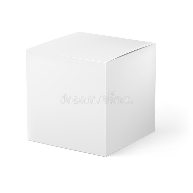 Scatola Di Cartone Bianca D'imballaggio in Bianco Isolata Su Fondo Bianco  Fotografia Stock - Immagine di spostamento, regalo: 63510766