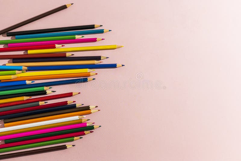 Placeit –Drawing-pad and color pencils Stock Photo by katrinshine