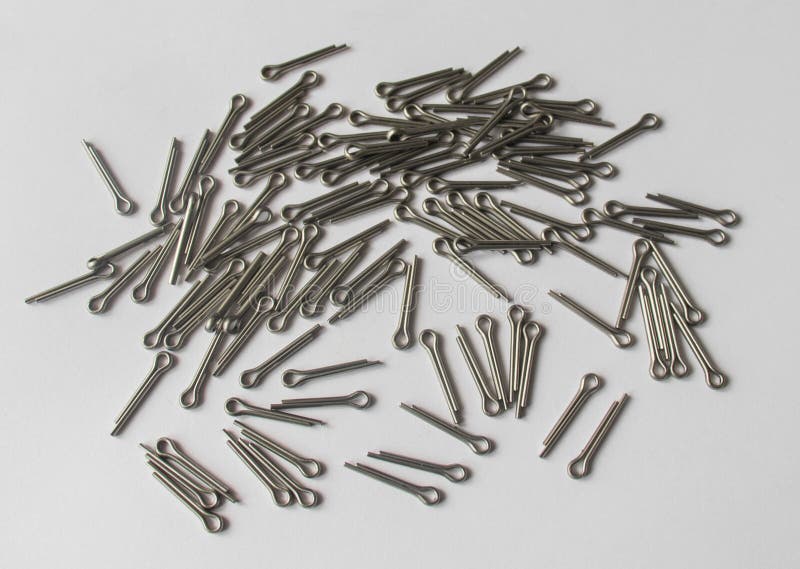 Scattered Stainless Steel Cotter Pin DIN 94 Stock Image Image of hardware, fasten 181801847